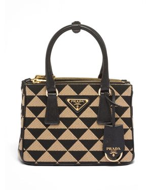 Prada Borsa Symbole Mini Con Ricamo - Nero