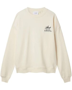 Axel Arigato Felpa Con Ricamo - Bianco