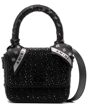 Amiri Crystal Micro Ma Crossbody Bag - Black