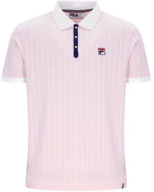 Fila Bb1 Gestreept Poloshirt - Roze