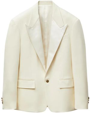 Versace Stretch Wool Blazer - White