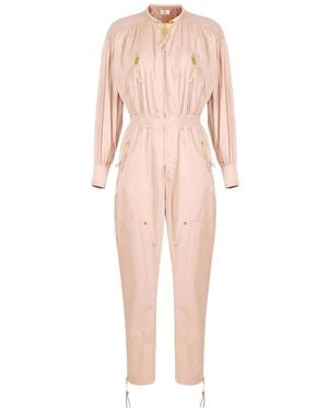 Elisabetta Franchi Mono Con Remaches - Rosa