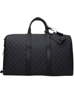 Gucci Medium Gg Supreme Bag - Black