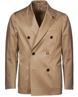 Lardini Double-breasted blazer - Natur