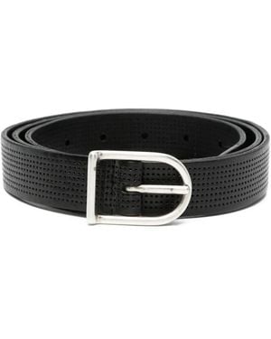 Dell'Oglio Ceinture À Perforations - Black