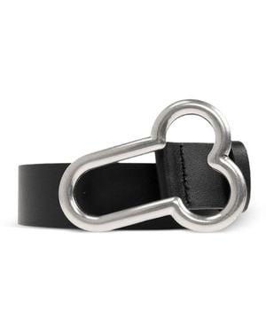 Carne Bollente Leather Belt - White