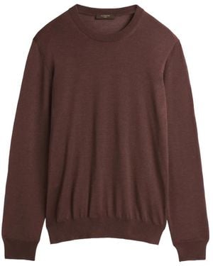 Zanone Crew-Neck Jumper - Brown