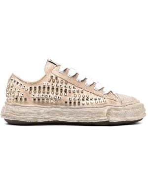 Maison Mihara Yasuhiro Stud-Embellished Trainers - White