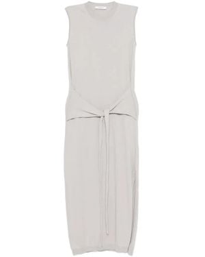Lemaire Cotton Knotted Dress - White