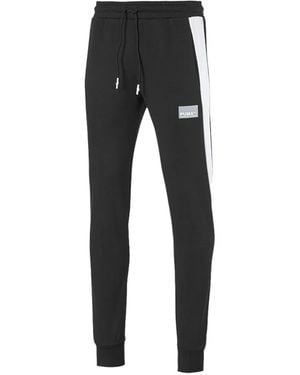 PUMA Logo-Plaque Track Trousers - Black