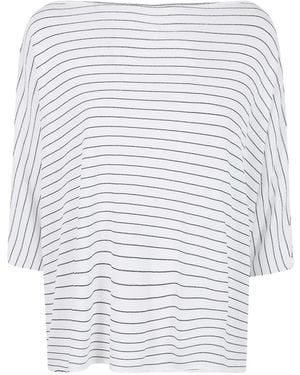 Liviana Conti Striped Top - White