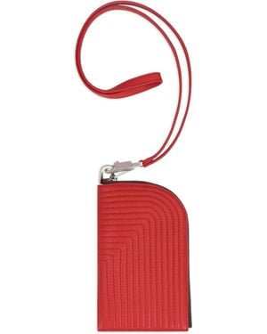 Rick Owens Neck Leather Wallet - Red