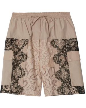 3.1 Phillip Lim Pantalones Cortos Con Paneles De Encaje - Neutro