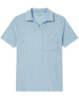 Majestic Filatures Chest-Pocket Polo Shirt - Blue