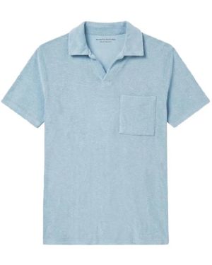Majestic Filatures Chest-Pocket Polo Shirt - Blue