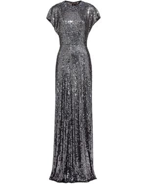 Jenny Packham Odisha Sequinned Gown - Grey