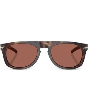 Persol Lunettes De Soleil X Cassina À Monture Rectangulaire Effet Écaille De Tortue - Brown