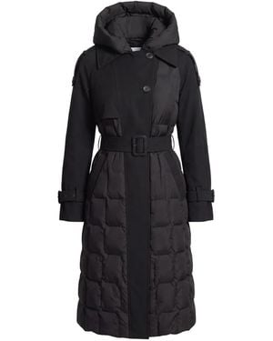 Rudsak Elvie Quilted Trench Coat - Black