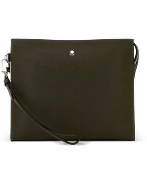 Montblanc Clutch Con Zip - Verde