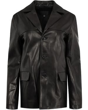 Nili Lotan Tristan Leather Jacket - Black