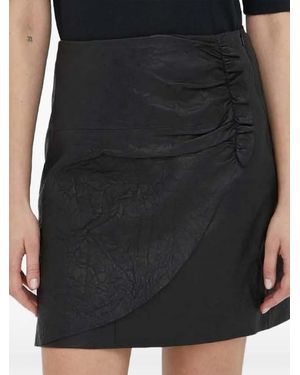 Day Birger et Mikkelsen Falda Corta Con Detalle Drapeado - Negro