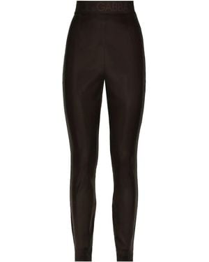 Dolce & Gabbana Logo-waistband leggings - Black