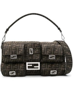 Fendi Baguette Grote Schoudertas - Zwart