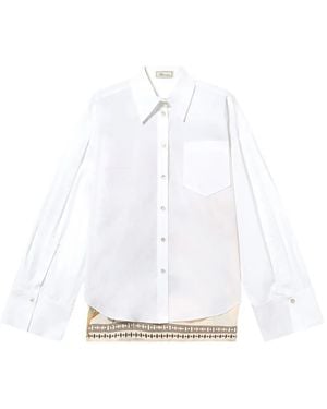 Blumarine Printed Shirt - White