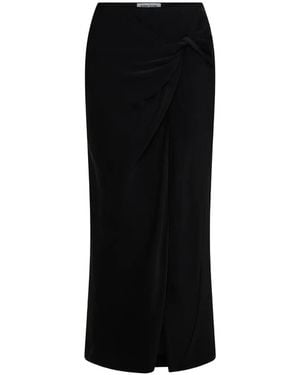 Anna Quan Avery Twist-Detail Maxi Skirt - Black