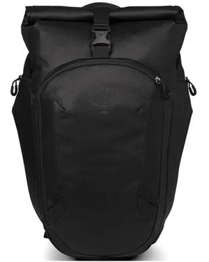 Osprey Roll-Top Buckle-Fastening Backpack - Black