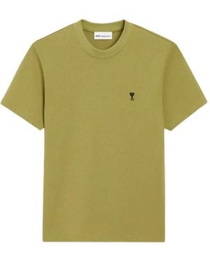 Ami Paris Camiseta Con Logo - Verde