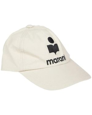 Isabel Marant Tyron Logo-Embroidered Cap - White