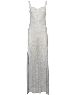 Santa Brands Langes Trägerkleid - Weiß