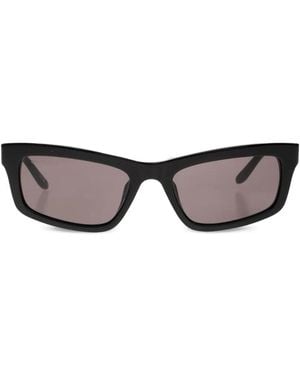 Balenciaga Rectangle-Frame Sunglasses - Grey