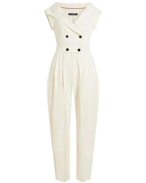KARL LAGERFELD Eleganter Jumpsuit - Weiß