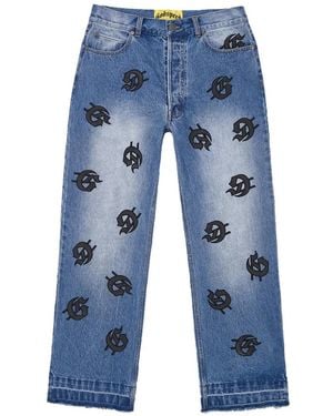 Godspeed Infinity V2 Logo-Patch Jeans - Blue