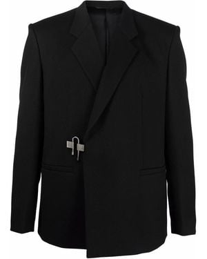 Givenchy Padlock Double-Breasted Blazer - Black
