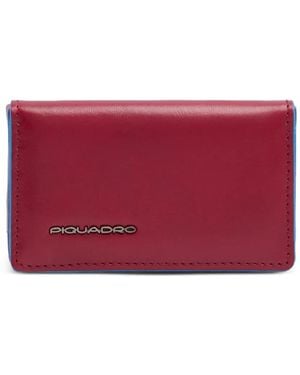 Piquadro Logo-Plaque Cardholder - Red