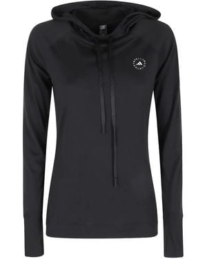 adidas By Stella McCartney Logo-Print Hoodie - Black
