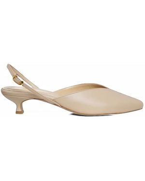 Ginissima Grace Slingback Court Shoes - Natural