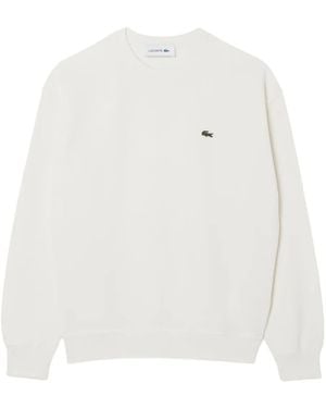 Lacoste ロゴパッチ セーター - ホワイト