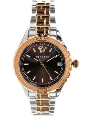 Versace Greca Logo 35Mm Watch - Metallic