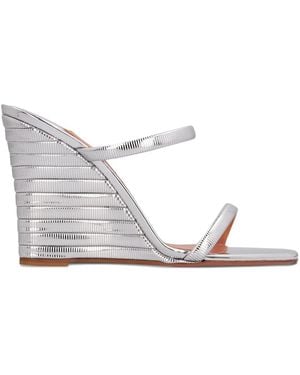 Aquazzura Sandali Riviera Con Zeppa 95Mm - Bianco