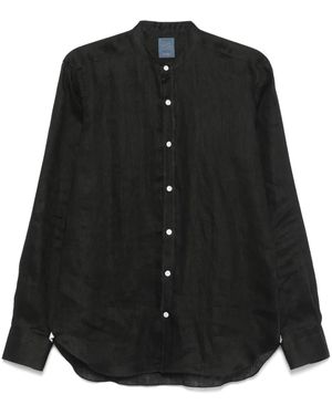 Barba Napoli リネンシャツ - ブラック