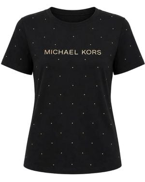 Michael Kors Classic Mk Stud Tee - Black
