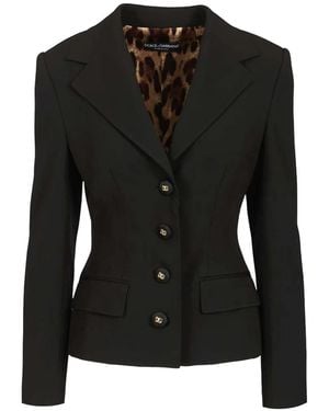 Dolce & Gabbana Veste À Simple Boutonnage - Black