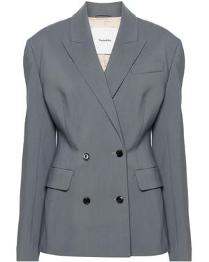 Nanushka Doppelreihiger Laane Blazer - Blau