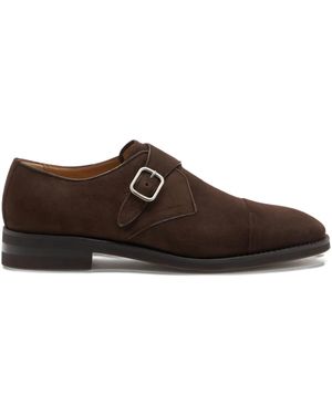 Bally Scribe Un Buckle Monk Shoes - Brown