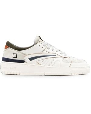 Date Tornado Leather Sneakers - White