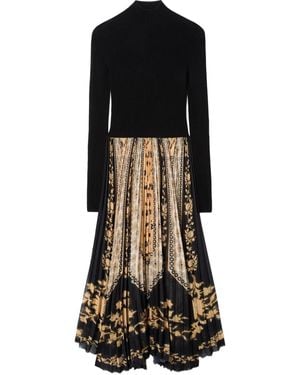 La DoubleJ Moondance Pleated Knit Maxi Dress - Black